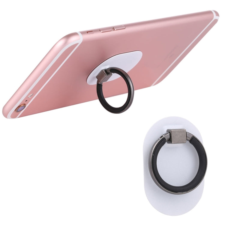Universal Phone Adhesive Metal Plate 360 Degree Rotation Stand Finger Grip Ring Holder(White) - Ring Holder by PMC TechLife | Online Shopping South Africa | PMC TechLife