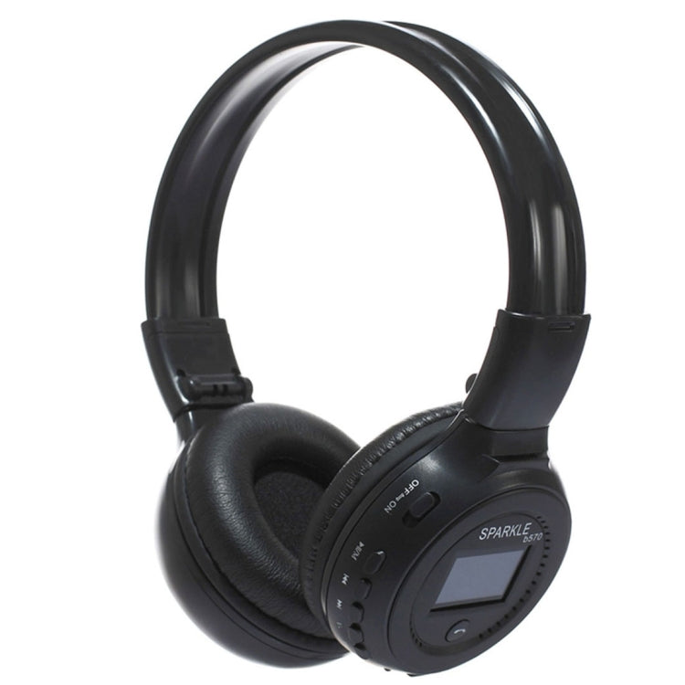 ZEALOT B570 Stereo Wired Wireless Bluetooth Subwoofer Headset with LED Color Screen Design & HD Microphone & FM, For Mobile Phones & Tablets & Laptops, Support 32GB TF Card Maximum(Black) - free shipping - PMC TechLife - Order now!