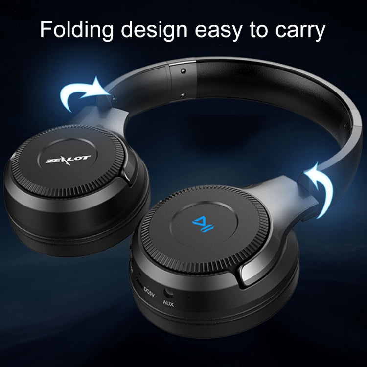 ZEALOT B26T Stereo Wired Wireless Bluetooth 4.0 Subwoofer Headset with 3.5mm Universal Audio Cable Jack & HD Microphone, For Mobile Phones & Tablets & Laptops, Support 32GB TF Card Maximum(Silver) - free shipping - PMC TechLife - Order now!