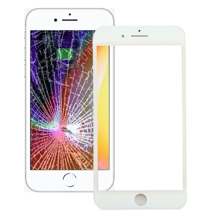 Front Screen Outer Glass Lens with Front LCD Screen Bezel Frame & OCA Optically Clear Adhesive for iPhone 8 Plus(White) - free shipping - PMC TechLife - Order now!