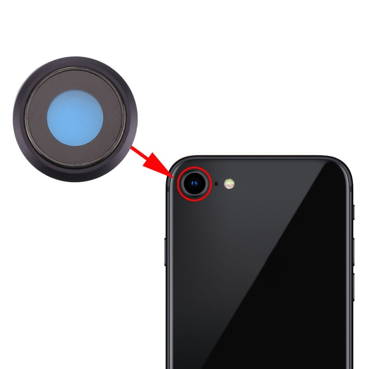 Rear Camera Lens Ring for iPhone 8 (Black) - Camera Series by PMC TechLife | Online Shopping South Africa | PMC TechLife