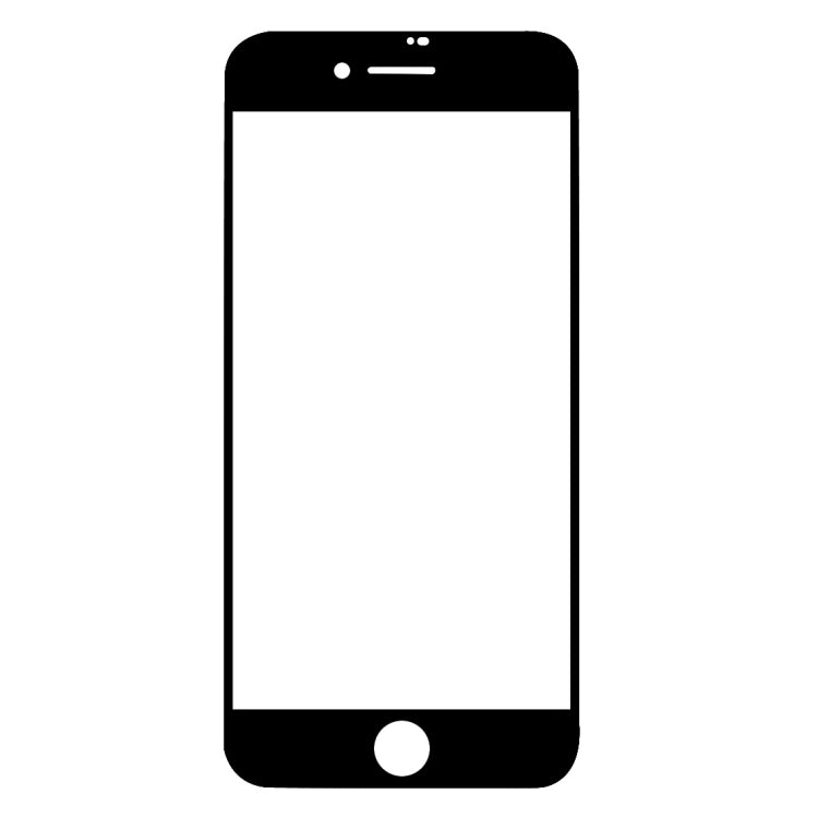 For iPhone SE 2022 / 2020 Full Screen Large Arc Edge High Aluminum Tempered Glass Film(Black) - iPhone SE 2022 / 2020 Tempered Glass by PMC TechLife | Online Shopping South Africa | PMC TechLife | Buy Now Pay Later Mobicred