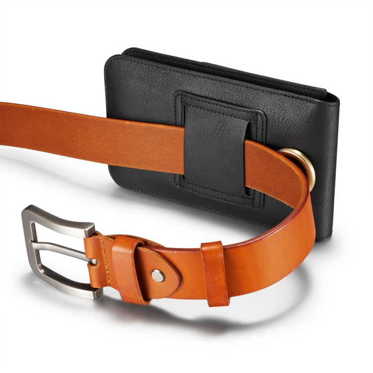 DG.MING Universal Cowskin Leather Protective Case Bag Waist Bag with Card Slots & Hook, For iPhone, Samsung, Sony, Huawei, Meizu, Lenovo, ASUS, Oneplus, Xiaomi, Cubot, Ulefone, Letv, DOOGEE, Vkworld, and other Smartphones Below 6.5 inch(Black) - More iPhone Cases by DG.MING | Online Shopping South Africa | PMC TechLife | Buy Now Pay Later Mobicred