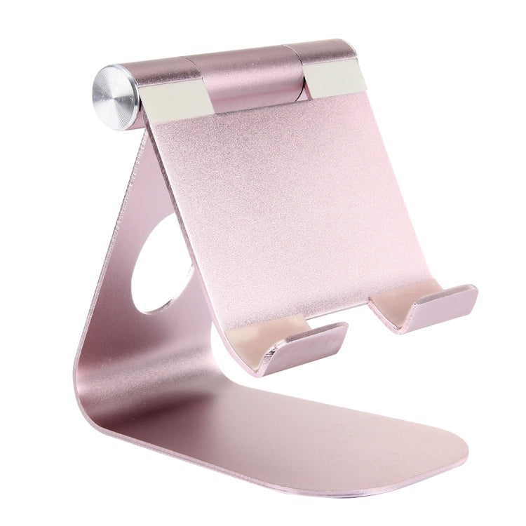 Exquisite Folding Adjustable Pivot Aluminium Alloy Desktop Holder Stand DOCK Cradle(Rose Gold) - Desktop Holder by PMC TechLife | Online Shopping South Africa | PMC TechLife