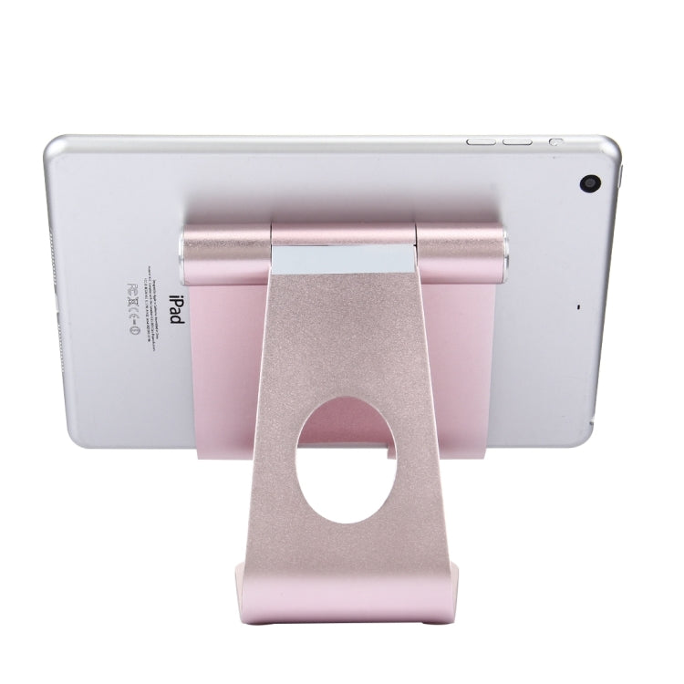 Exquisite Folding Adjustable Pivot Aluminium Alloy Desktop Holder Stand DOCK Cradle(Rose Gold) - Desktop Holder by PMC TechLife | Online Shopping South Africa | PMC TechLife