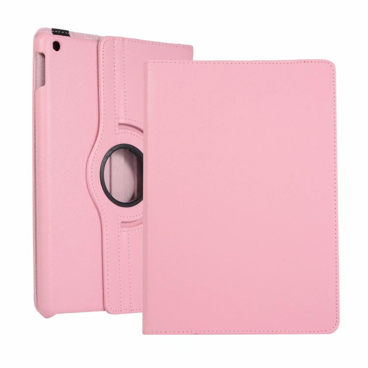For iPad 10.2 / iPad Air 2019 10.5 / iPad 10.2 2020 Litchi Texture Horizontal Flip 360 Degrees Rotation Leather Case(Pink) - iPad 10.2 Cases by PMC TechLife | Online Shopping South Africa | PMC TechLife | Buy Now Pay Later Mobicred