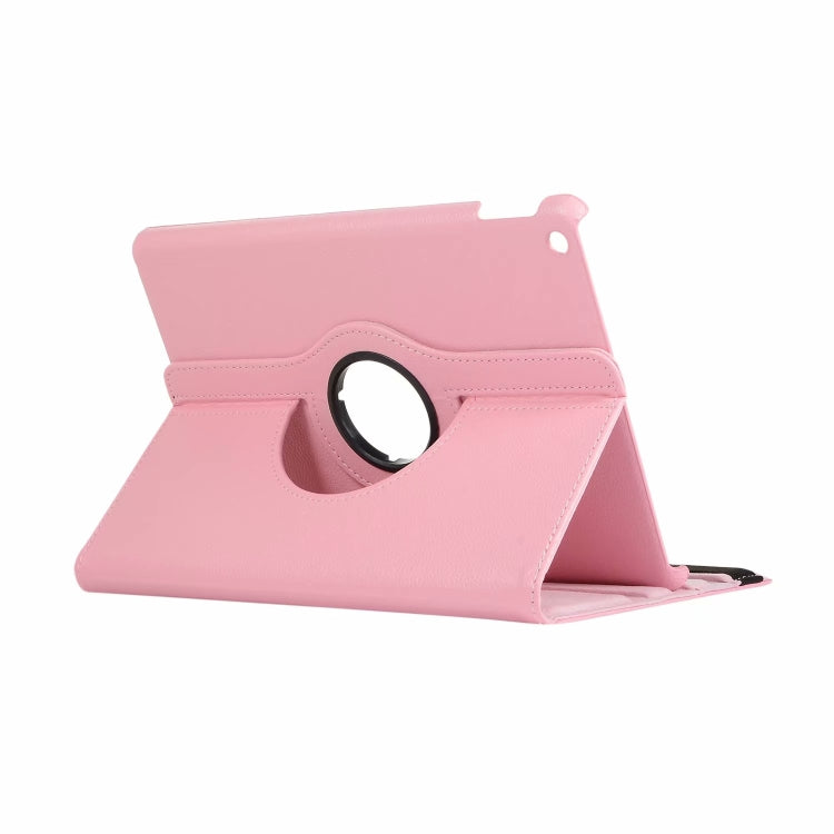 For iPad 10.2 / iPad Air 2019 10.5 / iPad 10.2 2020 Litchi Texture Horizontal Flip 360 Degrees Rotation Leather Case(Pink) - iPad 10.2 Cases by PMC TechLife | Online Shopping South Africa | PMC TechLife | Buy Now Pay Later Mobicred