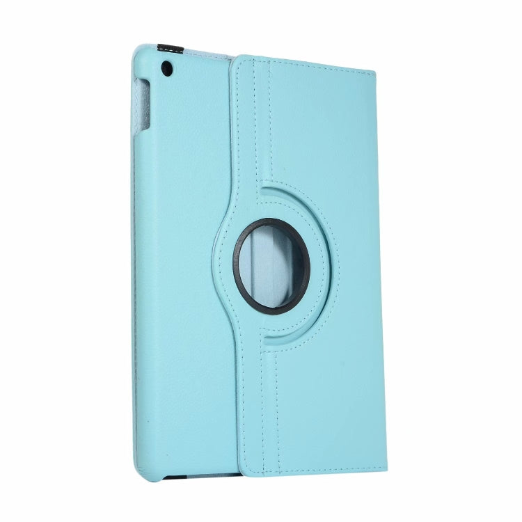 For iPad 10.2 / iPad Air 2019 10.5 / iPad 10.2 2020 Litchi Texture Horizontal Flip 360 Degrees Rotation Leather Case(Sky Blue) - free shipping - PMC TechLife - Order now!