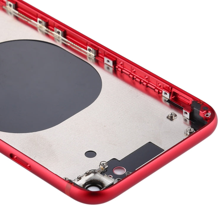 Battery Back Cover with Camera Lens Cover & SIM Card Tray & Side keys for iPhone SE 2020(Red) - SE 2nd Generation Parts by PMC TechLife | Online Shopping South Africa | PMC TechLife