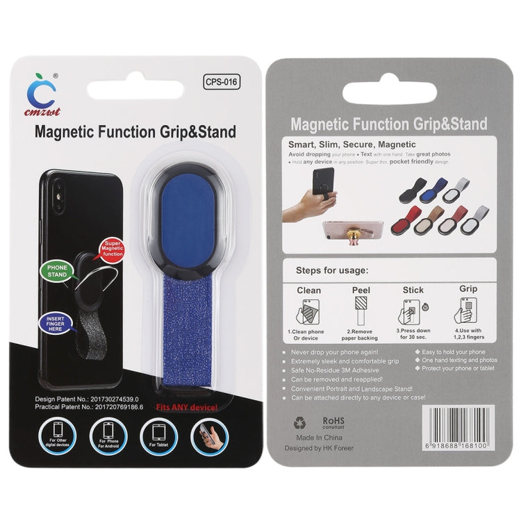 CPS-016 Universal Finger Strap Grip Self Holder Mobile Phone Stand(Blue) - Ring Holder by PMC TechLife | Online Shopping South Africa | PMC TechLife