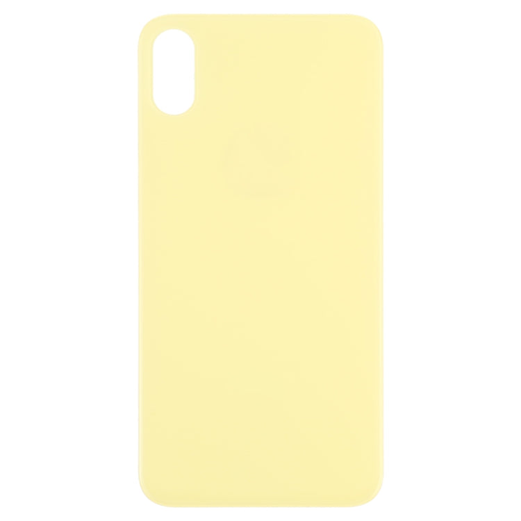 Easy Replacement Big Camera Hole Glass Back Battery Cover for iPhone X / XS(Yellow) - free shipping - PMC TechLife - Order now!