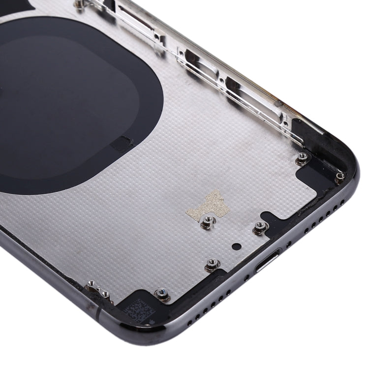 Back Housing Cover with SIM Card Tray & Side keys for iPhone X(Black) - Back Cover by PMC TechLife | Online Shopping South Africa | PMC TechLife