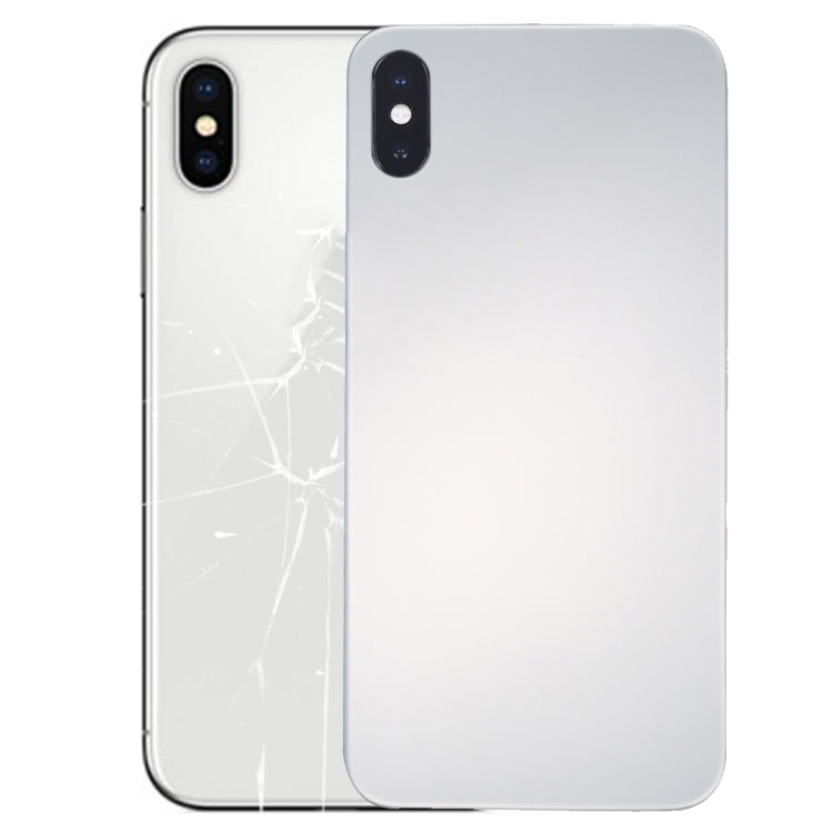 Glass Mirror Surface Battery Back Cover for iPhone X(Silver) - Back Cover by PMC TechLife | Online Shopping South Africa | PMC TechLife