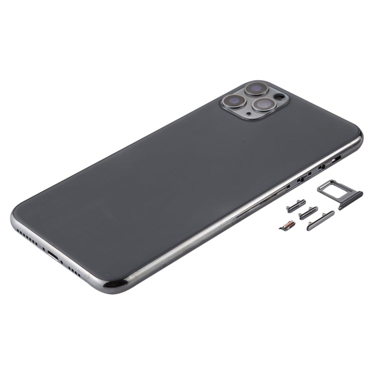 Back Housing Cover with SIM Card Tray & Side keys & Camera Lens for iPhone 11 Pro Max(Grey) - Back Cover by PMC TechLife | Online Shopping South Africa | PMC TechLife | Buy Now Pay Later Mobicred