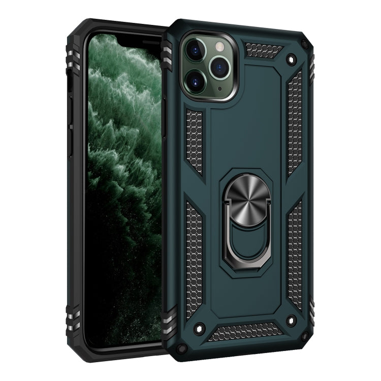 Armor Shockproof TPU + PC Protective Case for iPhone 11, with 360 Degree Rotation Holder (Green) - iPhone 11 Cases by PMC TechLife | Online Shopping South Africa | PMC TechLife | Buy Now Pay Later Mobicred