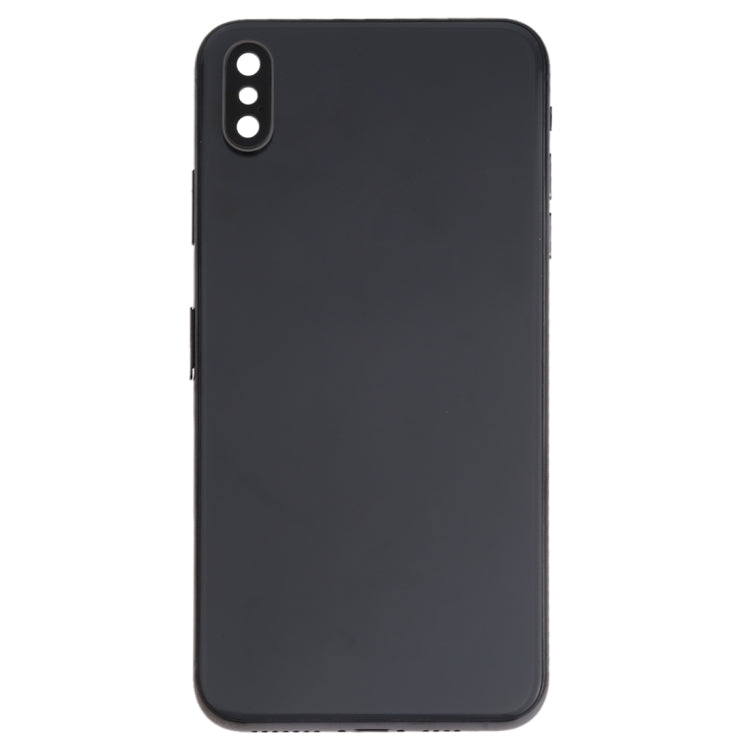 Battery Back Cover Assembly (with Side Keys & Speaker Ringer Buzzer & Motor & Camera Lens & Card Tray & Power Button + Volume Button + Charging Port + Signal Flex Cable & Wireless Charging Module) for iPhone XS Max(Black) - Back Cover by PMC TechLife | Online Shopping South Africa | PMC TechLife