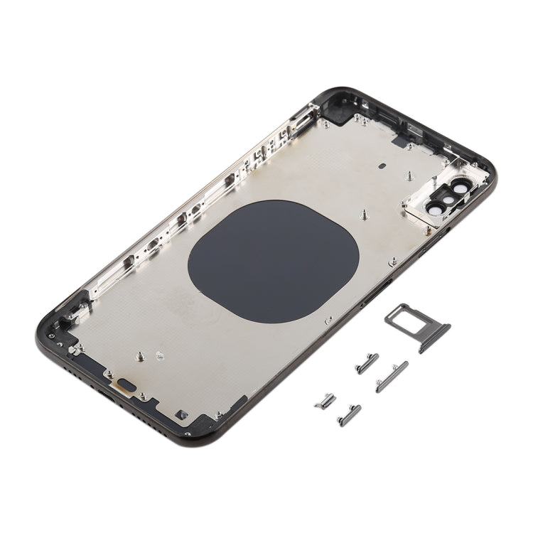 Back Cover with Camera Lens & SIM Card Tray & Side Keys for iPhone XS Max(Black) - Back Cover by PMC TechLife | Online Shopping South Africa | PMC TechLife