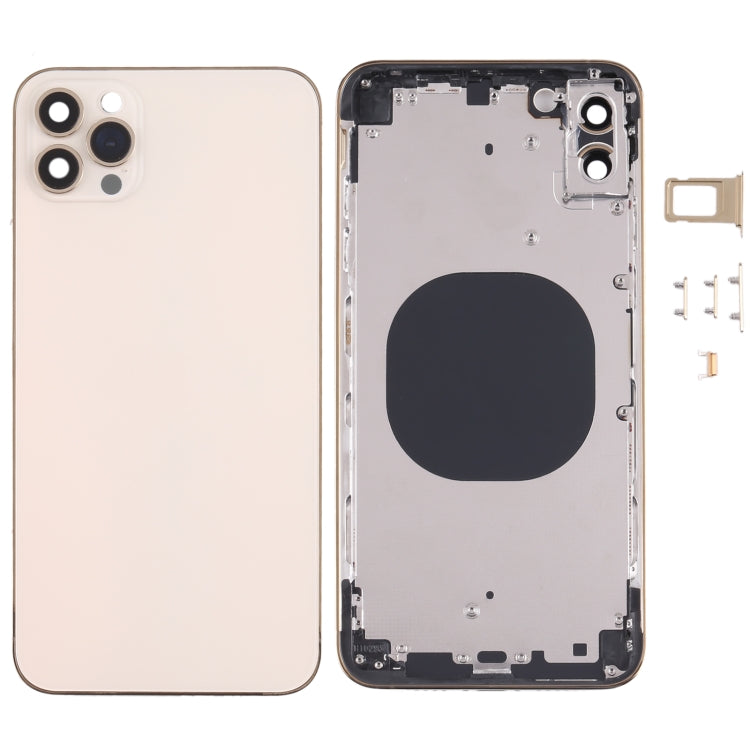 Back Housing Cover with Appearance Imitation of iP13 Pro Max for iPhone XS Max(Gold) - Back Cover by PMC TechLife | Online Shopping South Africa | PMC TechLife