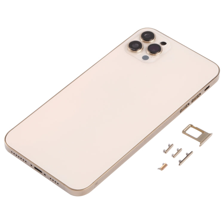Back Housing Cover with Appearance Imitation of iP13 Pro Max for iPhone XS Max(Gold) - Back Cover by PMC TechLife | Online Shopping South Africa | PMC TechLife