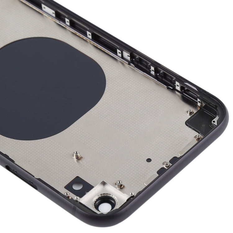 Back Housing Cover with Camera Lens & SIM Card Tray & Side Keys for iPhone XR(Black) - Back Cover by PMC TechLife | Online Shopping South Africa | PMC TechLife