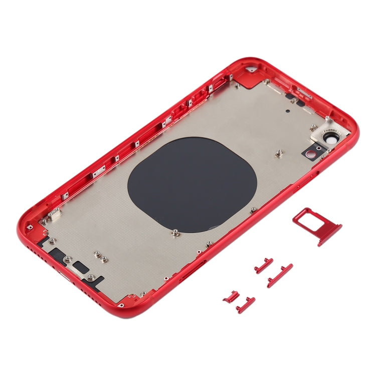 Back Housing Cover with Camera Lens & SIM Card Tray & Side Keys for iPhone XR(Red) - Back Cover by PMC TechLife | Online Shopping South Africa | PMC TechLife