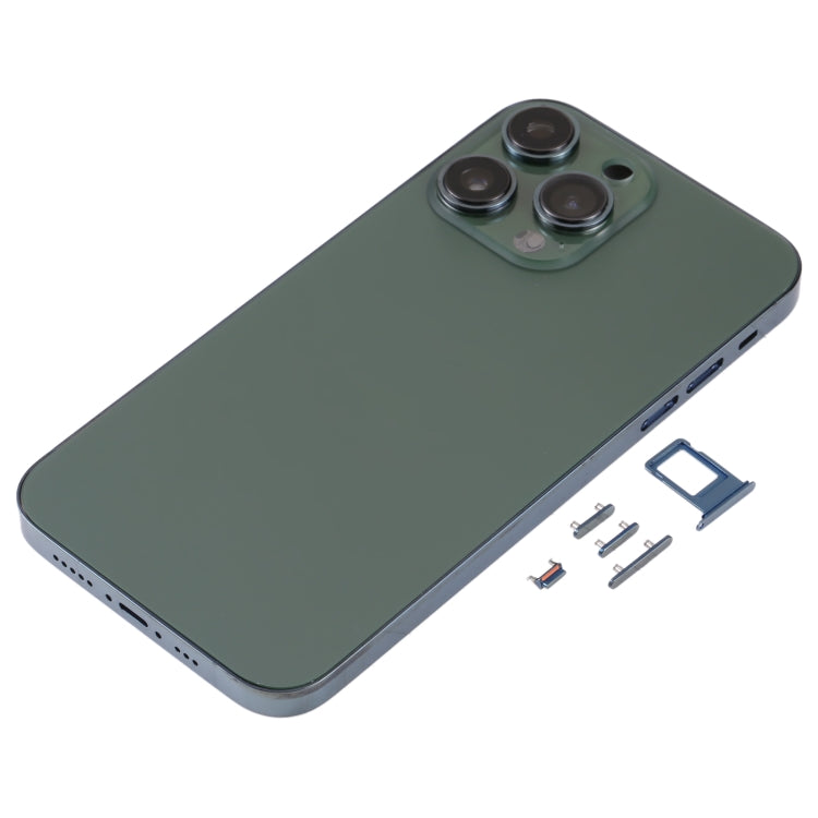 Stainless Steel Back Housing Cover with Appearance Imitation of iP13 Pro for iPhone XR(Green) - Back Cover by PMC TechLife | Online Shopping South Africa | PMC TechLife | Buy Now Pay Later Mobicred
