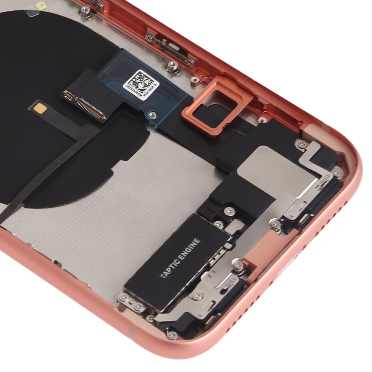 Battery Back Cover Assembly (with Side Keys & Speaker Ringer Buzzer & Motor & Camera Lens & Card Tray & Power Button + Volume Button + Charging Port + Signal Flex Cable & Wireless Charging Module) for iPhone XR(Orange) - Back Cover by PMC TechLife | Online Shopping South Africa | PMC TechLife | Buy Now Pay Later Mobicred