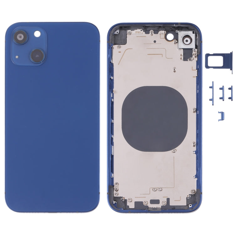 Back Housing Cover with Appearance Imitation of iP13 for iPhone XR(Blue) - Back Cover by PMC TechLife | Online Shopping South Africa | PMC TechLife | Buy Now Pay Later Mobicred