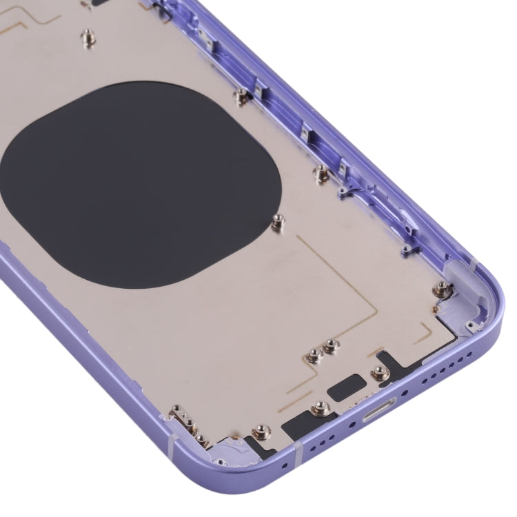 Back Housing Cover with Appearance Imitation of iP13 for iPhone XR(Purple) - Back Cover by PMC TechLife | Online Shopping South Africa | PMC TechLife