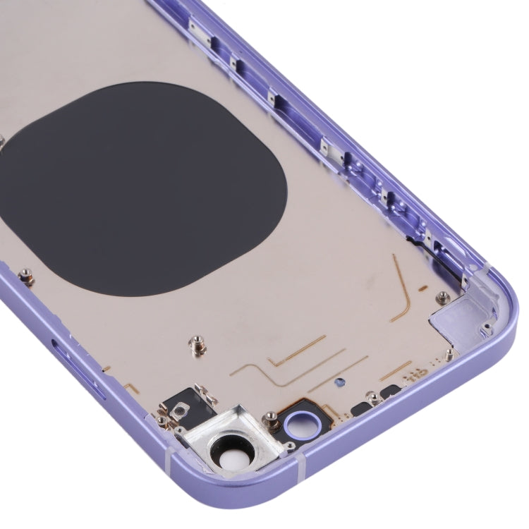 Back Housing Cover with Appearance Imitation of iP13 for iPhone XR(Purple) - Back Cover by PMC TechLife | Online Shopping South Africa | PMC TechLife