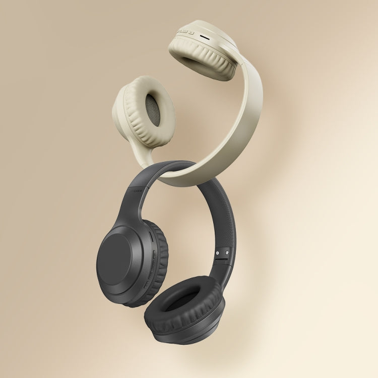 ROCK Space O2 HiFi Bluetooth 5.0 Wireless Headset with Mic, Support TF Card(White) - free shipping - PMC TechLife - Order now!