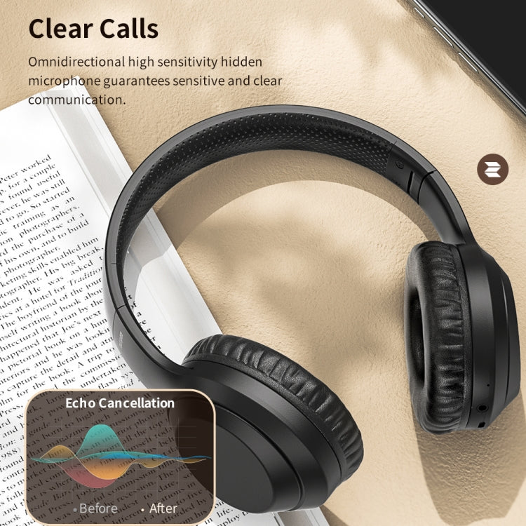 ROCK Space O2 HiFi Bluetooth 5.0 Wireless Headset with Mic, Support TF Card(White) - free shipping - PMC TechLife - Order now!