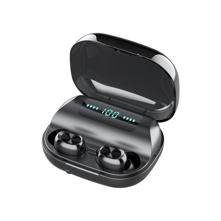 263 TWS CVC8.0 Noise Cancelling Bluetooth Earphone with Charging Box, Support Touch & Three-screen LED Battery Display & Phone Holder & Power Bank & HD Call & Voice Assistant(Black) - TWS Earphone by PMC TechLife | Online Shopping South Africa | PMC TechLife