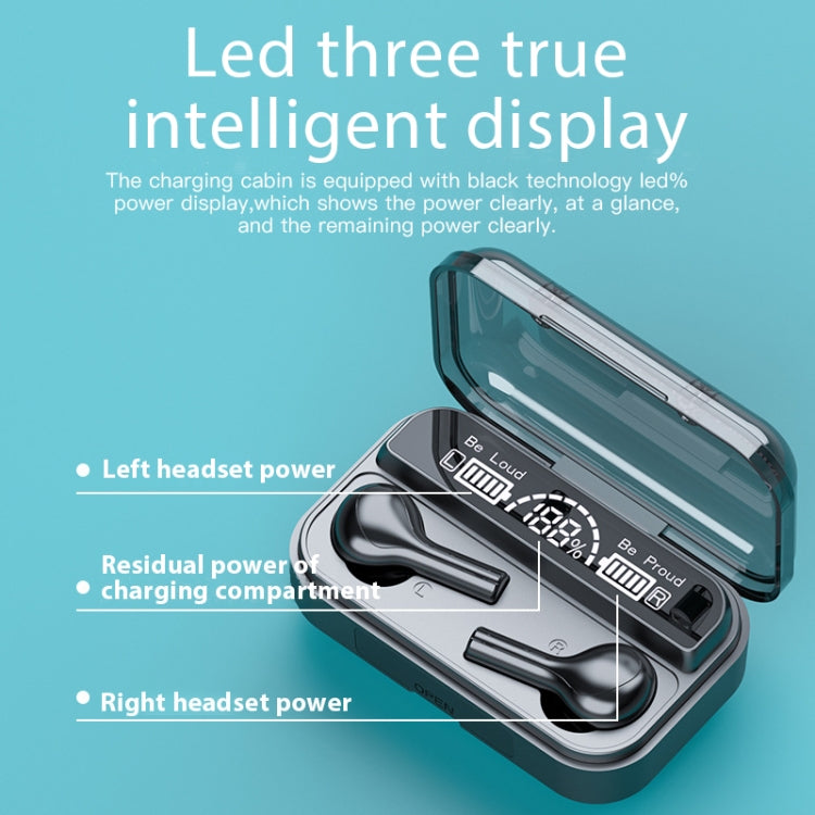 278 TWS External Noise Cancelling Touch Bluetooth Earphone with Charging Box, Support Three-screen Battery Display & Power Bank & Call & Voice Assistant(White) - TWS Earphone by PMC TechLife | Online Shopping South Africa | PMC TechLife