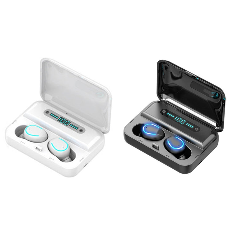 F9-5 Intelligent Noise Cancelling Touch Bluetooth Earphone with Charging Box, Supports Three-screen LED Power Display & HD Call & Power Bank & Siri(Black) - Bluetooth Earphone by PMC TechLife | Online Shopping South Africa | PMC TechLife