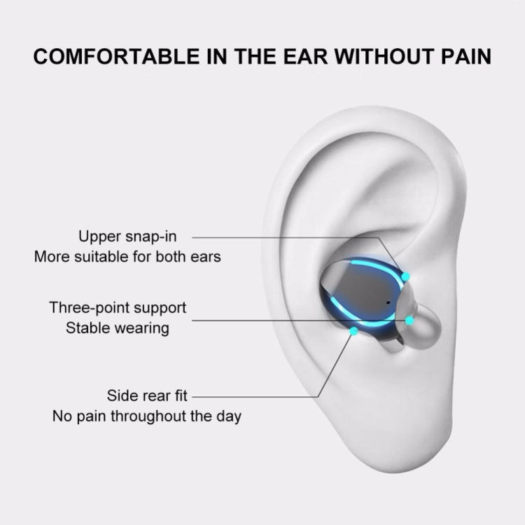 F9-5 Intelligent Noise Cancelling Touch Bluetooth Earphone with Charging Box, Supports Three-screen LED Power Display & HD Call & Power Bank & Siri(Black) - Bluetooth Earphone by PMC TechLife | Online Shopping South Africa | PMC TechLife