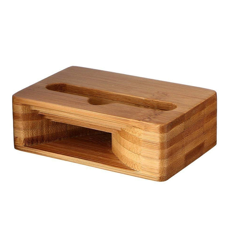 HQ-J101 Universal Bamboo Phone Desktop Stand Holder for Smart Phones within 5.5 inches - Desktop Holder by PMC TechLife | Online Shopping South Africa | PMC TechLife