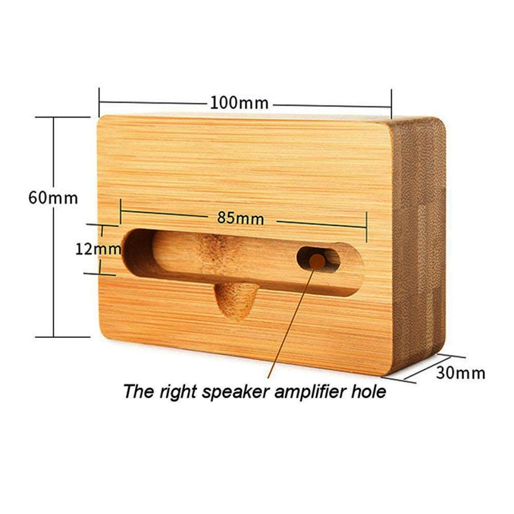 HQ-J101 Universal Bamboo Phone Desktop Stand Holder for Smart Phones within 5.5 inches - Desktop Holder by PMC TechLife | Online Shopping South Africa | PMC TechLife