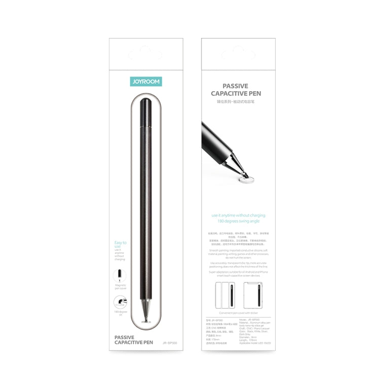 JOYROOM JR-BP560 Excellent Series Portable Universal Passive Disc Head Capacitive Pen with Replaceable Refill(White) - Stylus Pen by JOYROOM | Online Shopping South Africa | PMC TechLife