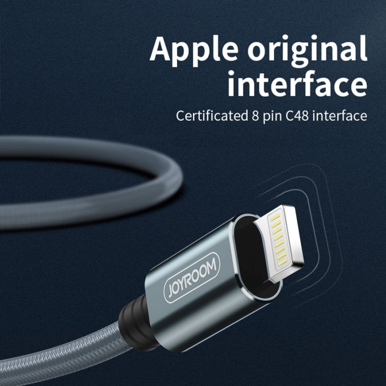 JOYROOM S-M369 Simple Series 2.4A 8 Pin Nylon Braided Data Cable, Length: 1.2m (Gold) - Multifunction Cable by JOYROOM | Online Shopping South Africa | PMC TechLife | Buy Now Pay Later Mobicred