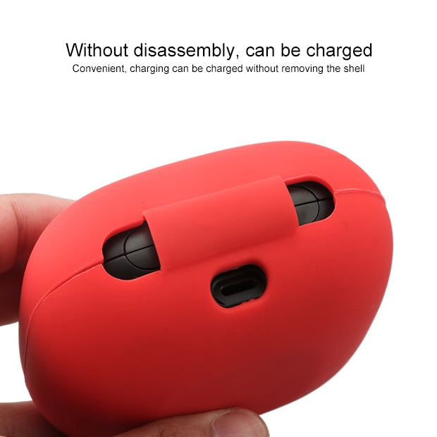 Solid Color Silicone Wireless Bluetooth Earphone Protective Case for Beats Powerbeats Pro(Wine Red) - Other Case by PMC TechLife | Online Shopping South Africa | PMC TechLife