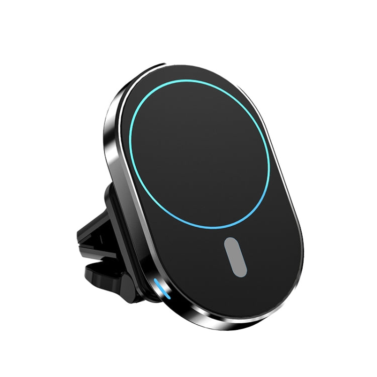 JJT-968 15W Max Output Magnetic Car Air Outlet Bracket Wireless Charger(Black) - Wireless Charger Holders by PMC TechLife | Online Shopping South Africa | PMC TechLife