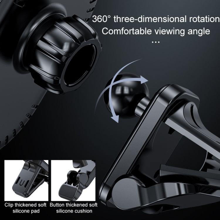 JJT-968 15W Max Output Magnetic Car Air Outlet Bracket Wireless Charger(Blue) - Wireless Charger Holders by PMC TechLife | Online Shopping South Africa | PMC TechLife