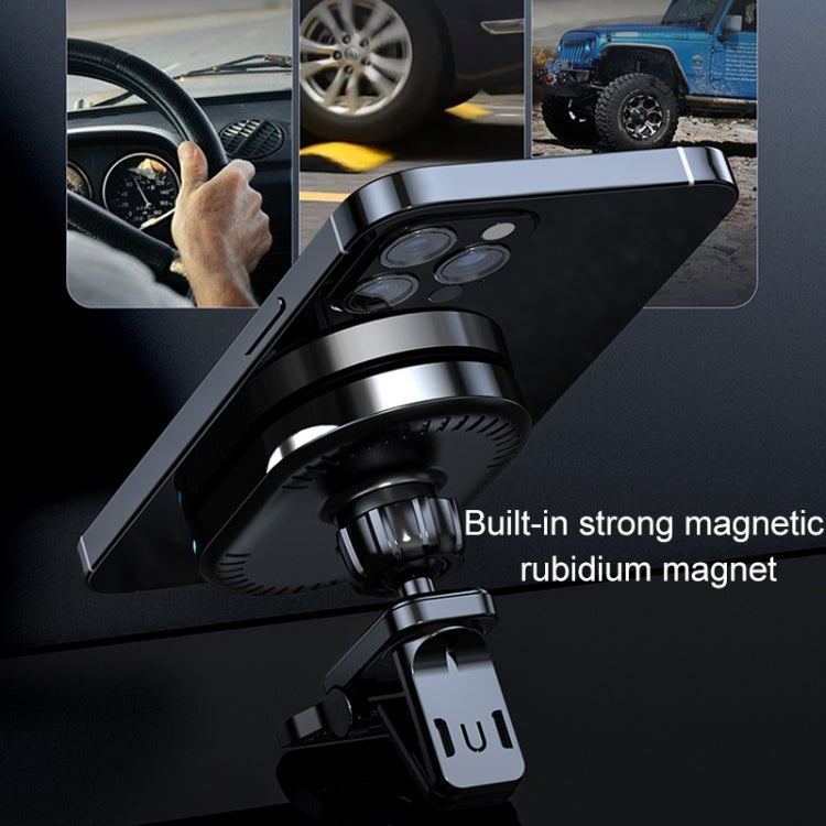 JJT-968 15W Max Output Magnetic Car Air Outlet Bracket Wireless Charger(Red) - free shipping - PMC TechLife - Order now!