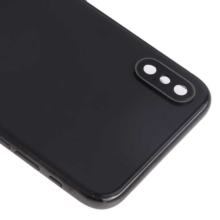 Battery Back Cover Assembly (with Side Keys & Speaker Ringer Buzzer & Motor & Camera Lens & Card Tray & Power Button + Volume Button + Charging Port + Signal Flex Cable & Wireless Charging Module) for iPhone XS(Black) - Back Cover by PMC TechLife | Online Shopping South Africa | PMC TechLife | Buy Now Pay Later Mobicred