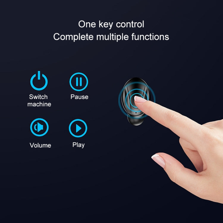 XG13 Bluetooth 5.0 TWS Mini Stereo Wireless Bluetooth Earphone (White) - TWS Earphone by PMC TechLife | Online Shopping South Africa | PMC TechLife