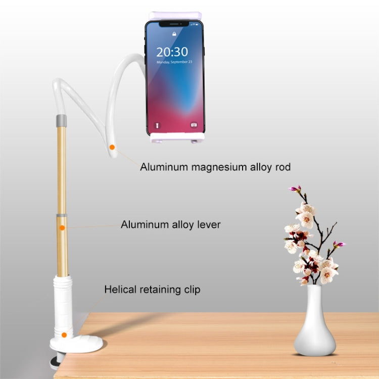 Aluminum-magnesium Alloy Free-Rotating Lazy Bracket Universal Mobile Phones Tablet PC Stand, Suitable for 4-12.9 inch Mobile Phones / Tablet PC, Length: 1m (Gold) - Lazy Bracket by PMC TechLife | Online Shopping South Africa | PMC TechLife