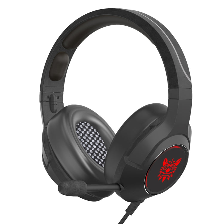 ONIKUMA K9 Single Plug RGB Adjustable Gaming Headphone with Microphone(Black) - free shipping - PMC TechLife - Order now!