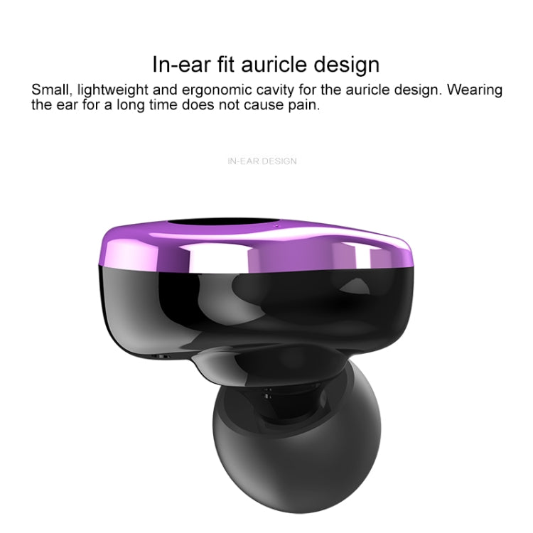 Sabbat E12 Portable In-ear Bluetooth V5.0 Earphone with Wireless Charging Box, Wireless Charging Model, For iPhone, Galaxy, Huawei, Xiaomi, HTC and Other Smartphones(Purple) - free shipping - PMC TechLife - Order now!