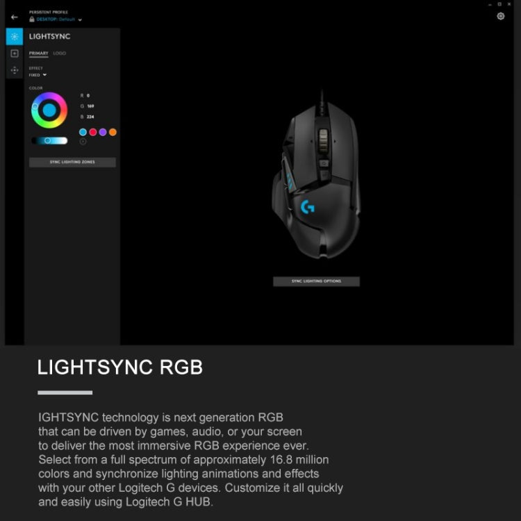 Logitech G502 HERO Wired Gaming Mouse with 11 Buttons, Length: 2.1m - free shipping - PMC TechLife - Order now!
